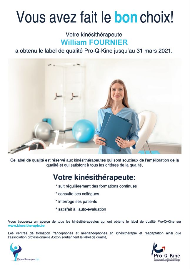 Label de qualité Pro-Q-Kiné 2020-2021