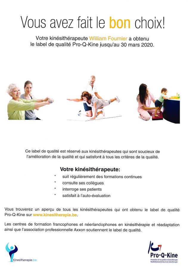 Label de qualité Pro-Q-Kiné 2019-2020
